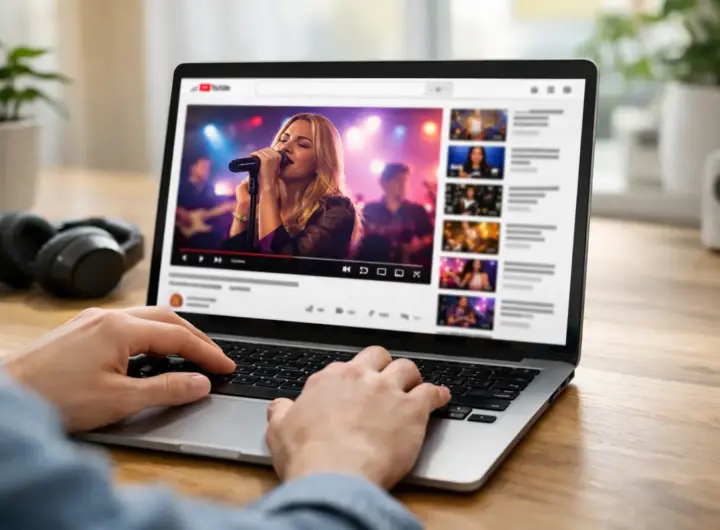 Ascoltando musica su YouTube